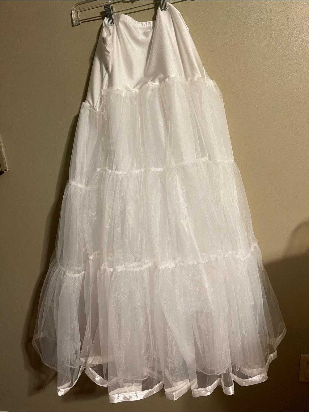 Grace Karin White Tulle Petticoat Slip